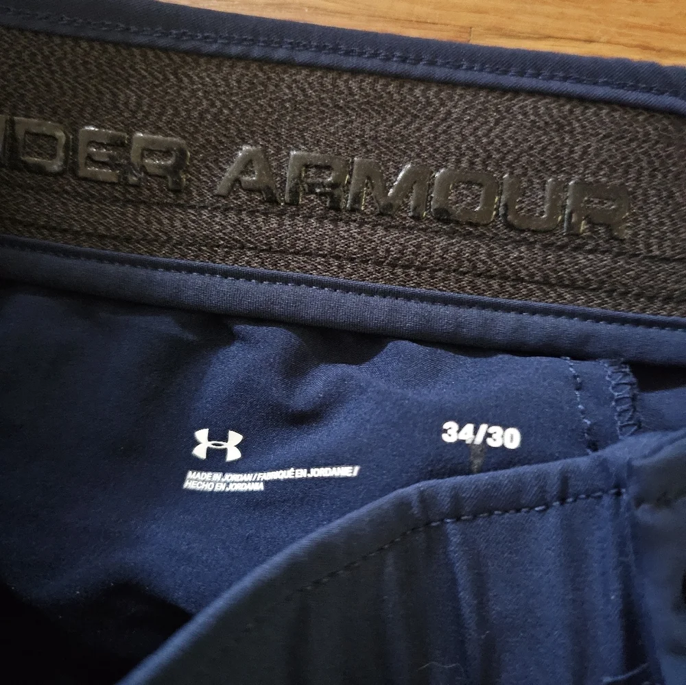 Under Armour Blue Athletic Golf Casual Pants Mens 32